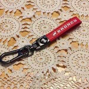 Leather Keychain, Bronco